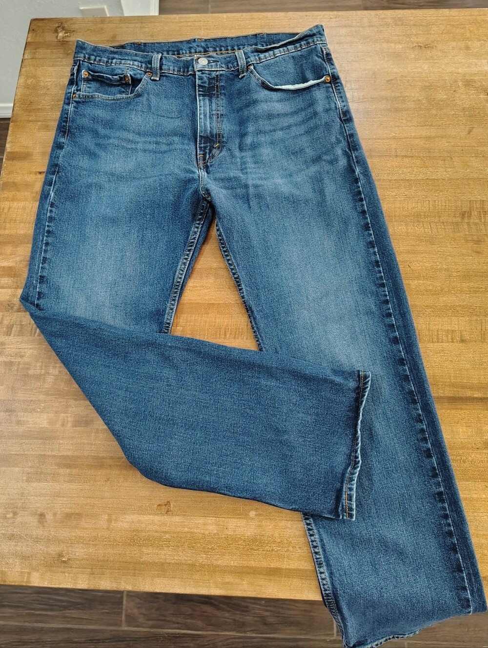 LEVIS 505 Classic Blue Denim Jeans - Straight Fit 38/30 READ DESCRIPTION PLS